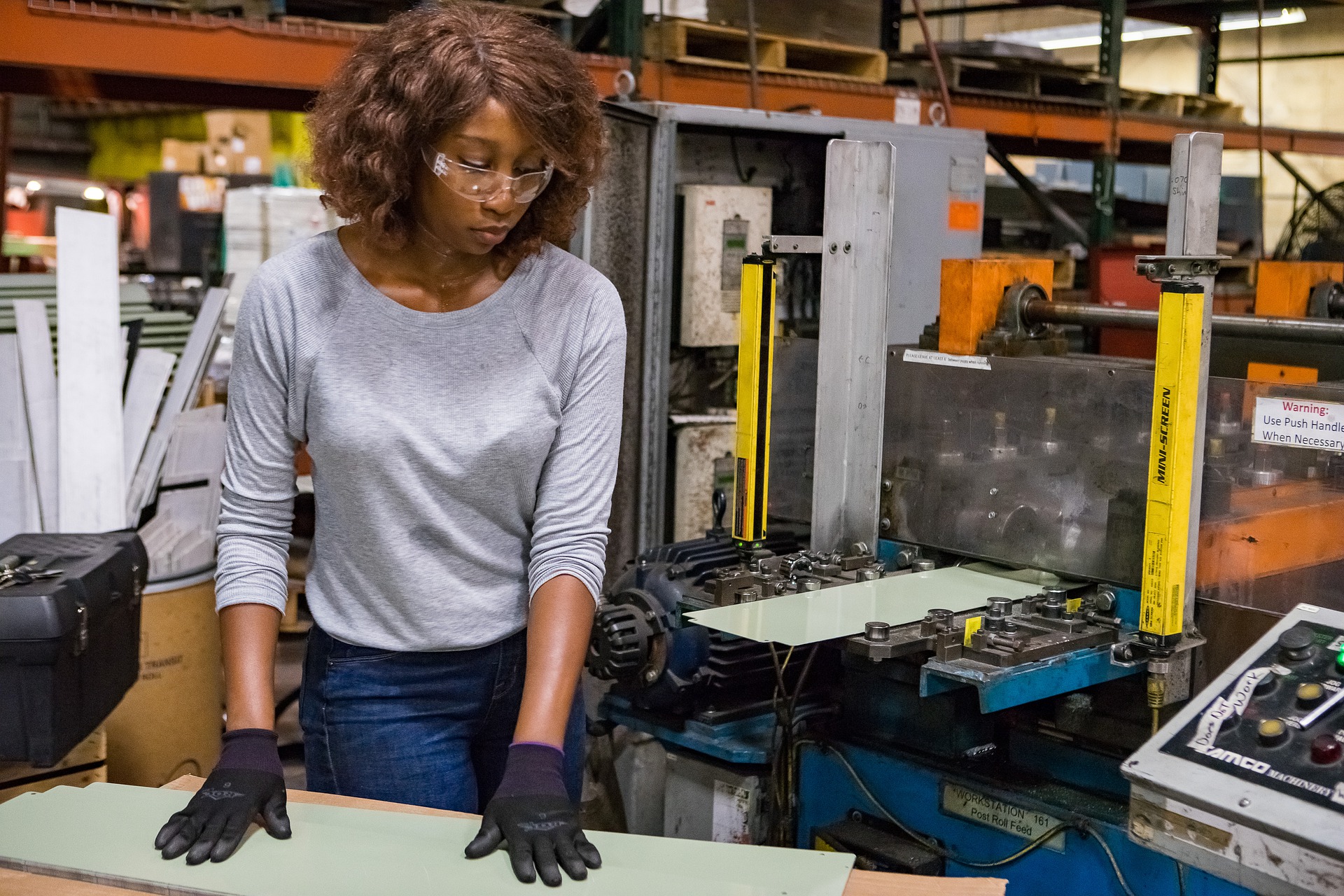 Woman in manufacturing